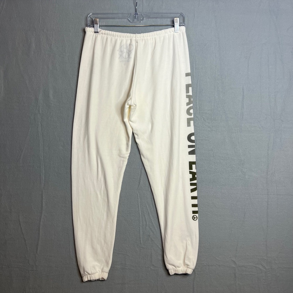 Chaser Joggers Womens Size S Peace On Earth Graphic Sweatpants Drawstring NWT - Picture 8 of 9